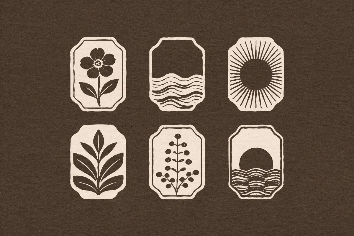 Vintage Stamp Elements