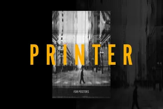 Distorted Printer Poster Effect