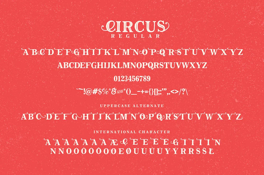 The Circus Display Font