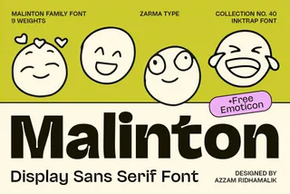 Malinton — Display Sans Font Family