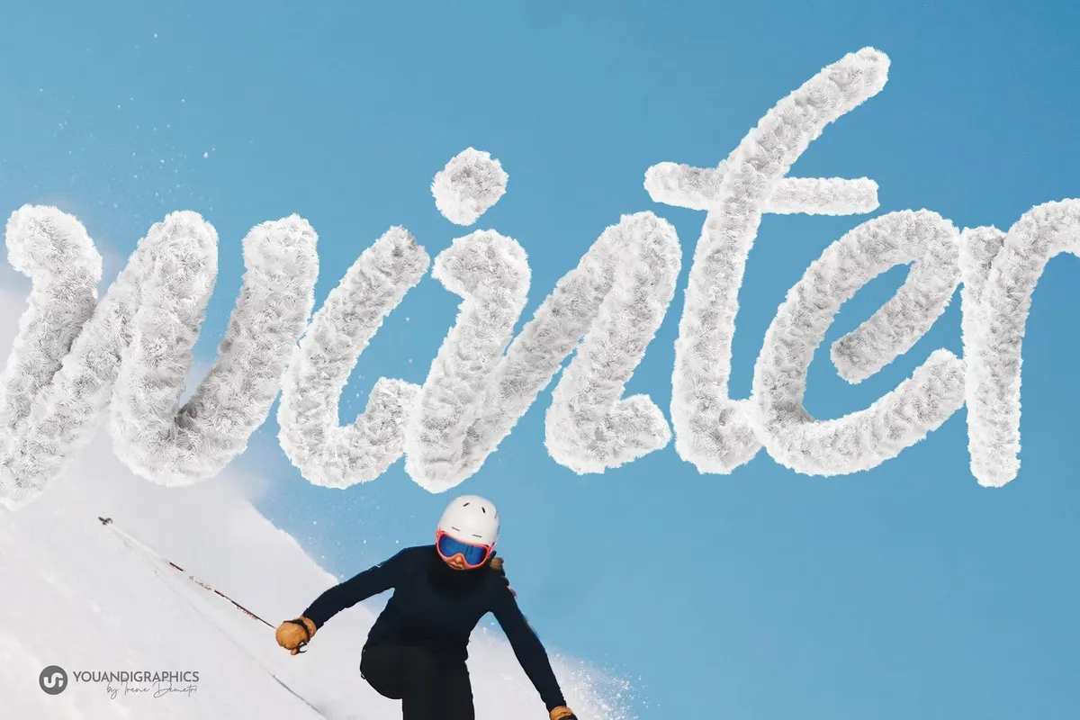 Fur 3D Lettering Set
