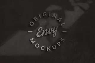 Stone & Metal Sign Mockup