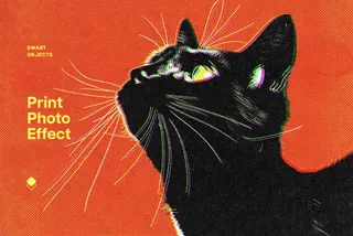 Halftone Print Effect