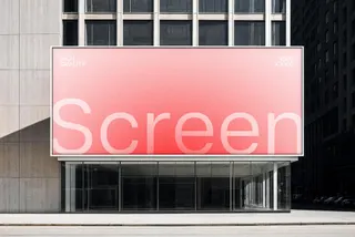 Large Outdoor 21:9 Screen Mockup
