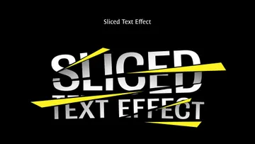 Sliced Text Effect