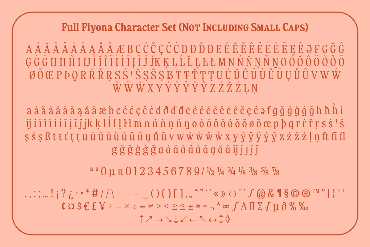 Fiyona - Retro Soft Serif Font Family