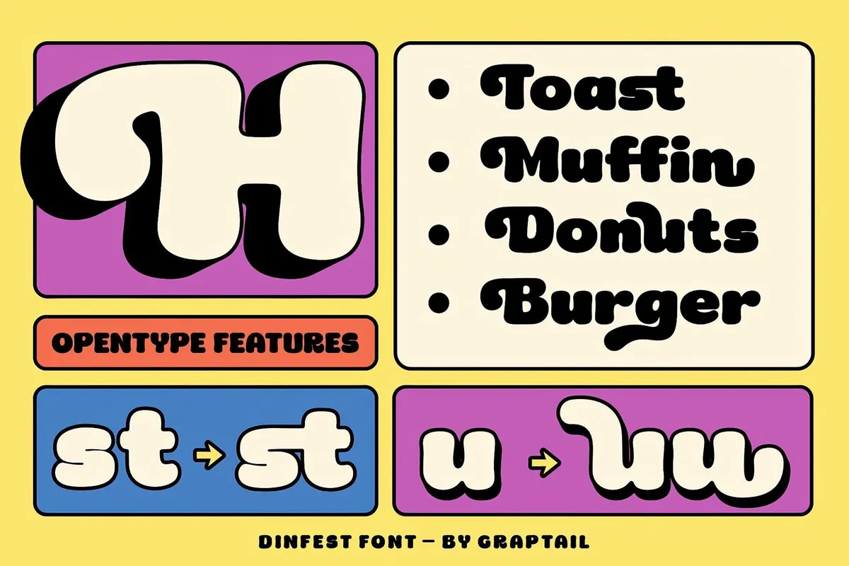 Dinfest Bold — Retro Font