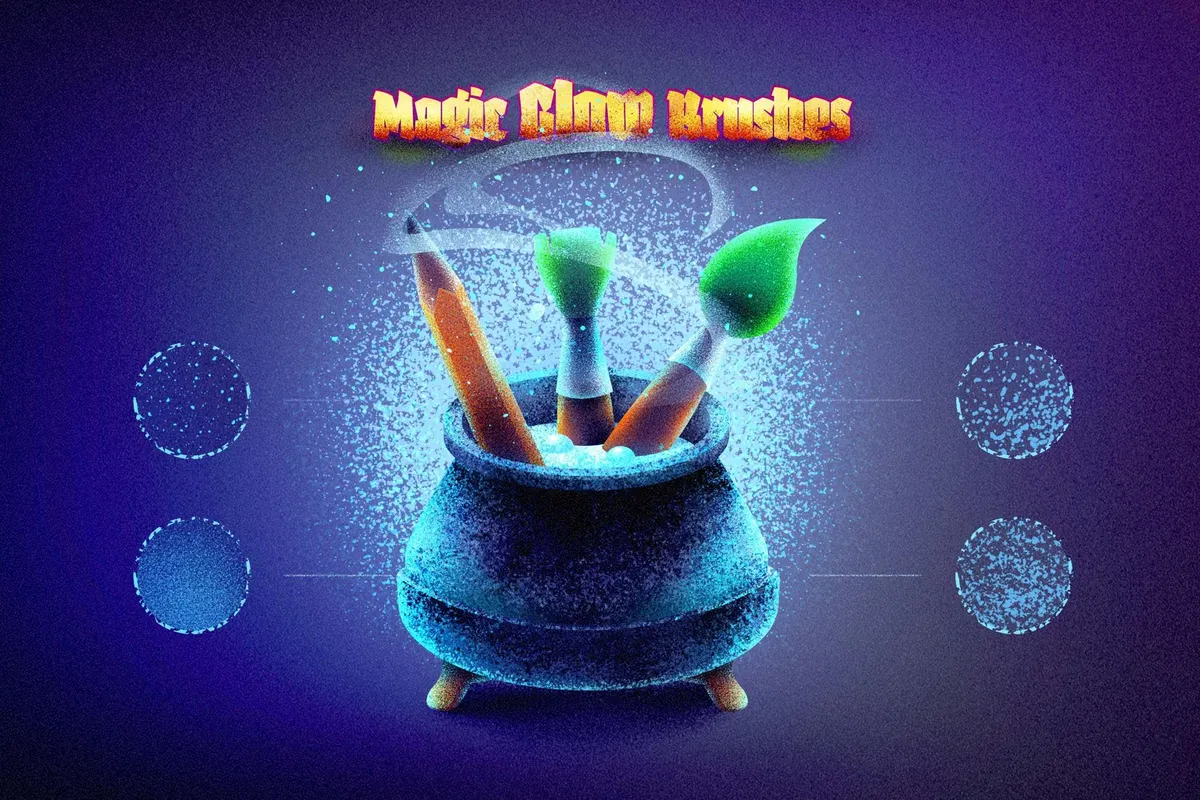 Magic Glow Procreate Brushes