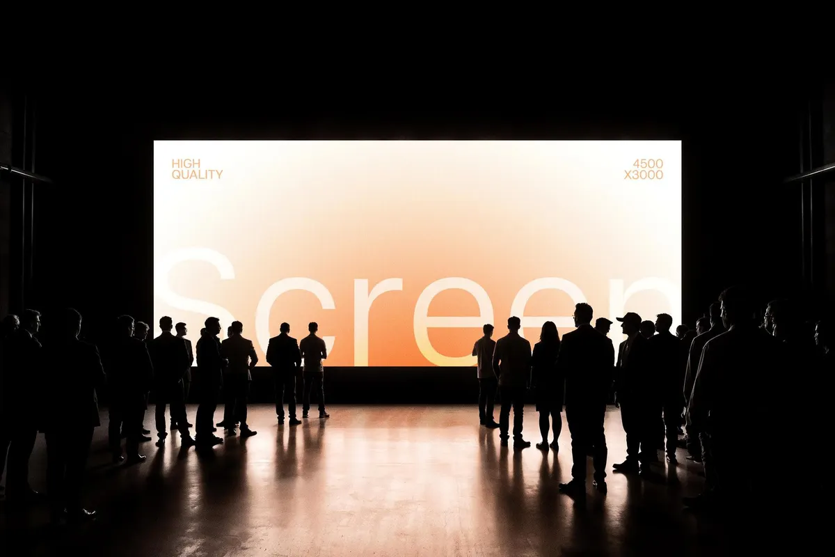 Event Hall 21:9 Screen Mockup