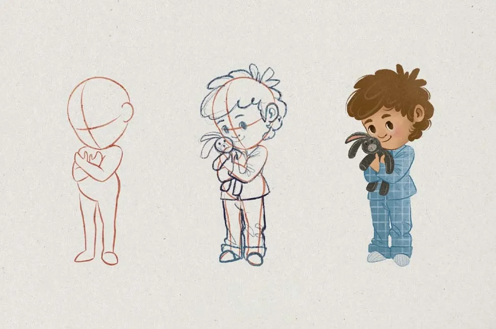 Stamp Procreate Brushes for Kids Character Design