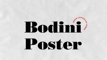 Bodini Poster Font