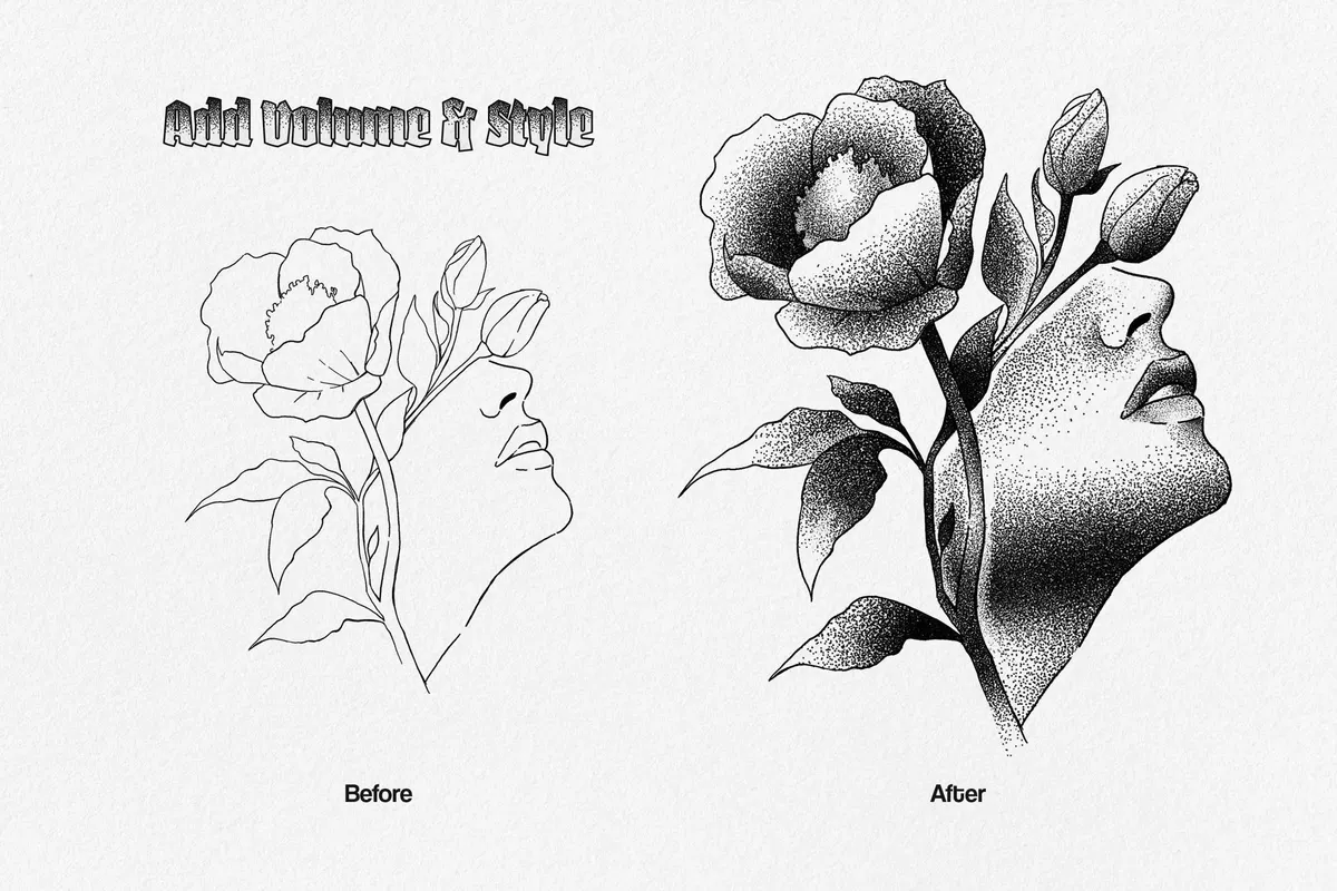 Stipple Illustrator Brushes