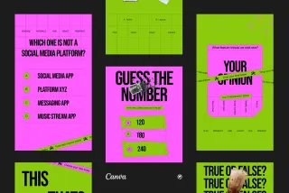 Instagram Q&A Template Pack for Canva