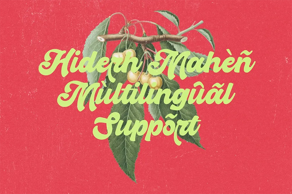 Hiderh Mahen - Groovy Script Font