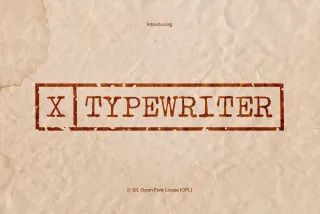 X Typewriter Font Family