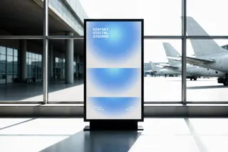 Airport Digital Screen Mockup
