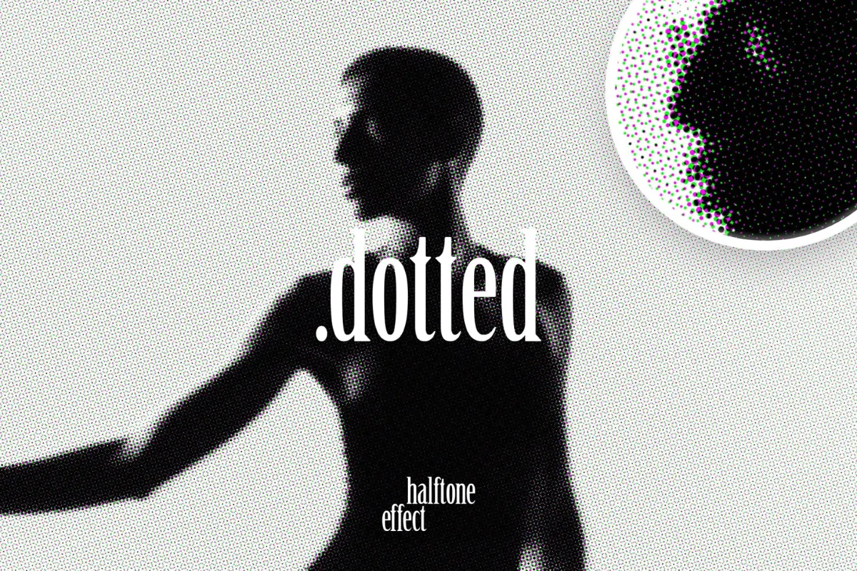 Dotted Halftone Photo Effect