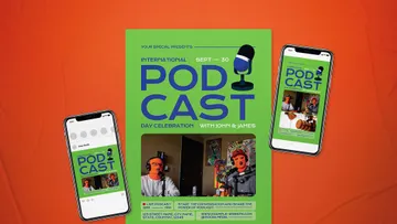 International Podcast Day Flyer Set