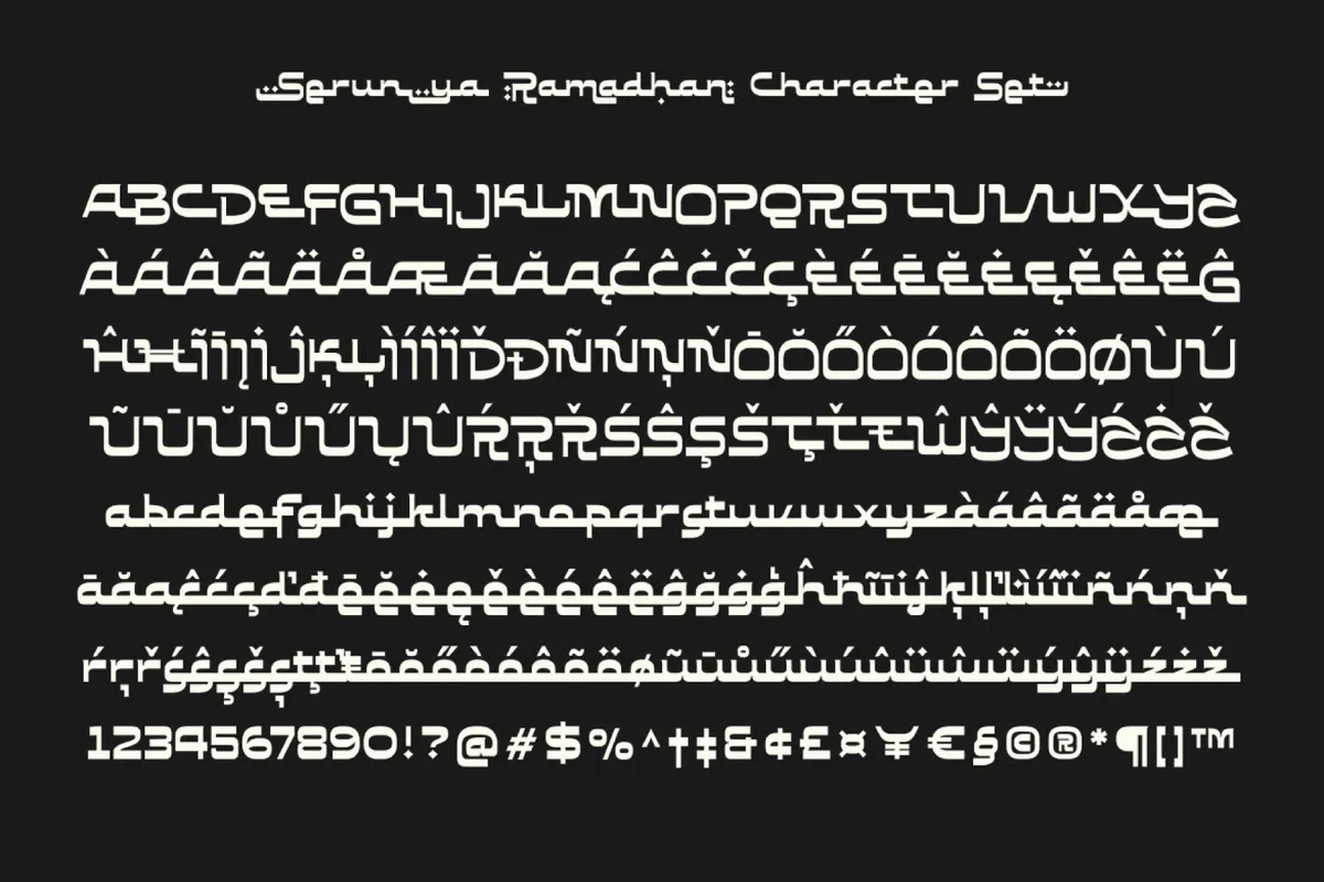 Serunya Ramadhan - Arabic Style Font