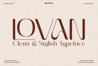 Lovan — Elegant Display Serif Font