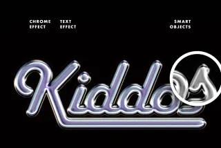 Original Chrome Text Effect