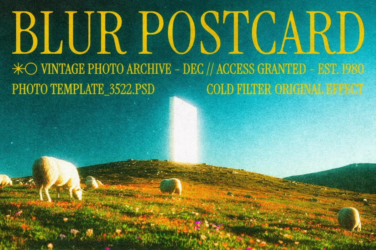Blur Cold Postcard Effect