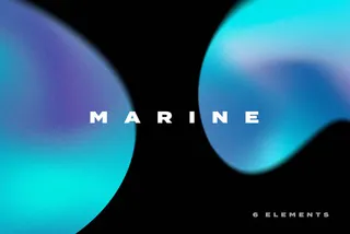Marine Gradient Texture Elements