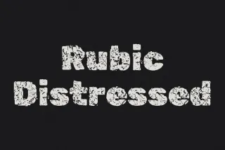 Rubic Distressed Font