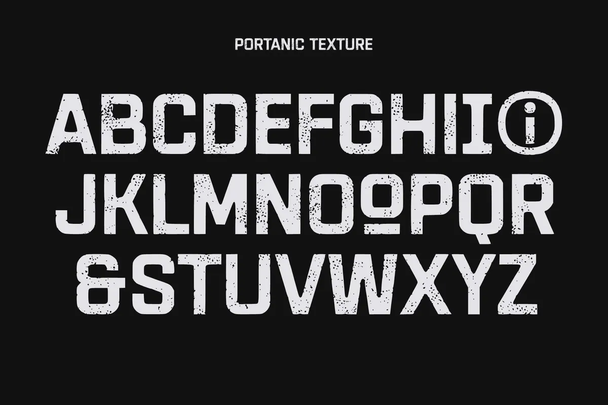 HF Portanic All Caps Typeface