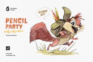 Pencil Party Procreate Brushes