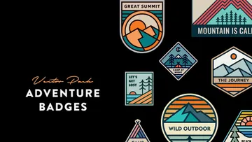Adventure: Vector Badges Pack