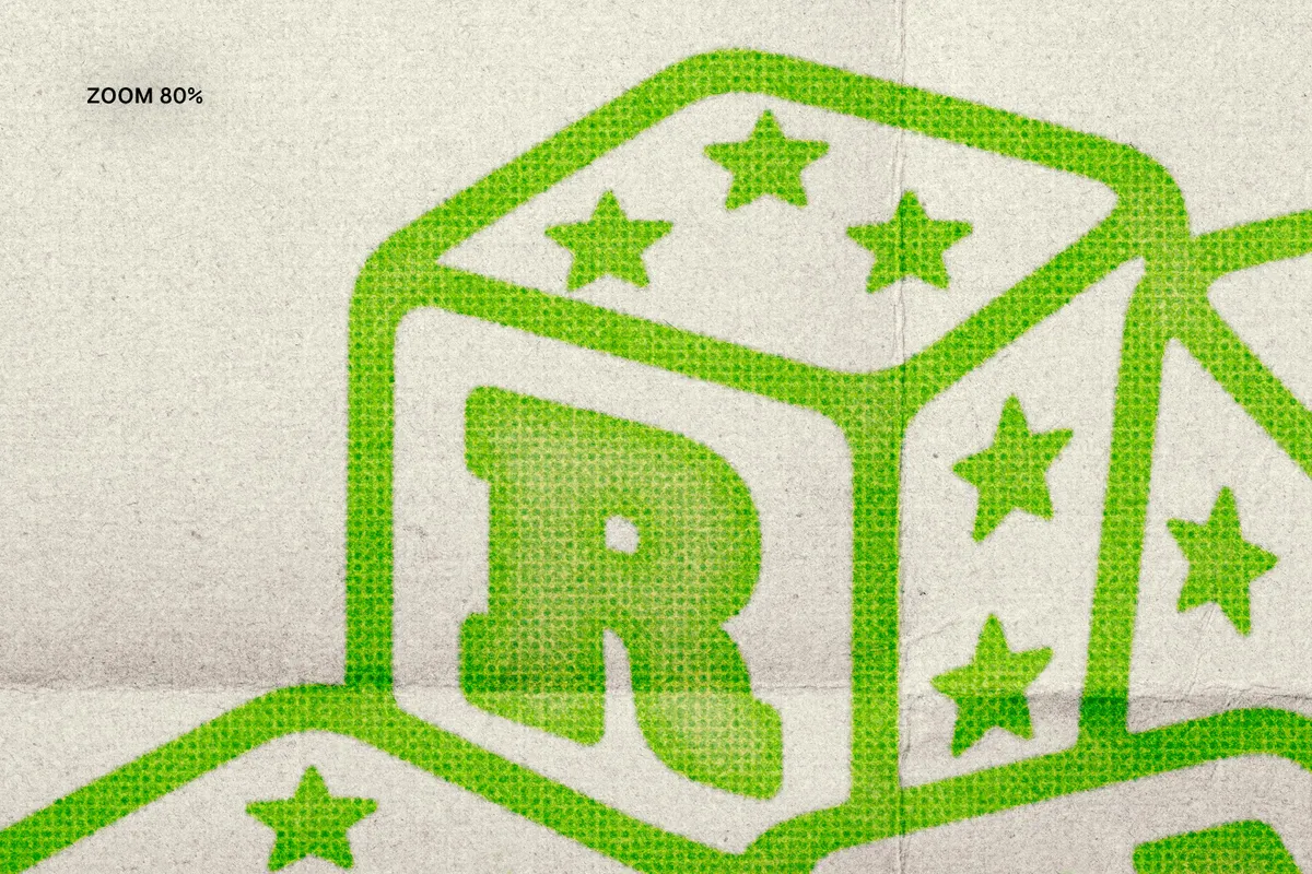 Pressed Print Text Effect