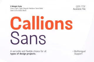 Callions - Modern Sans Serif Font Family