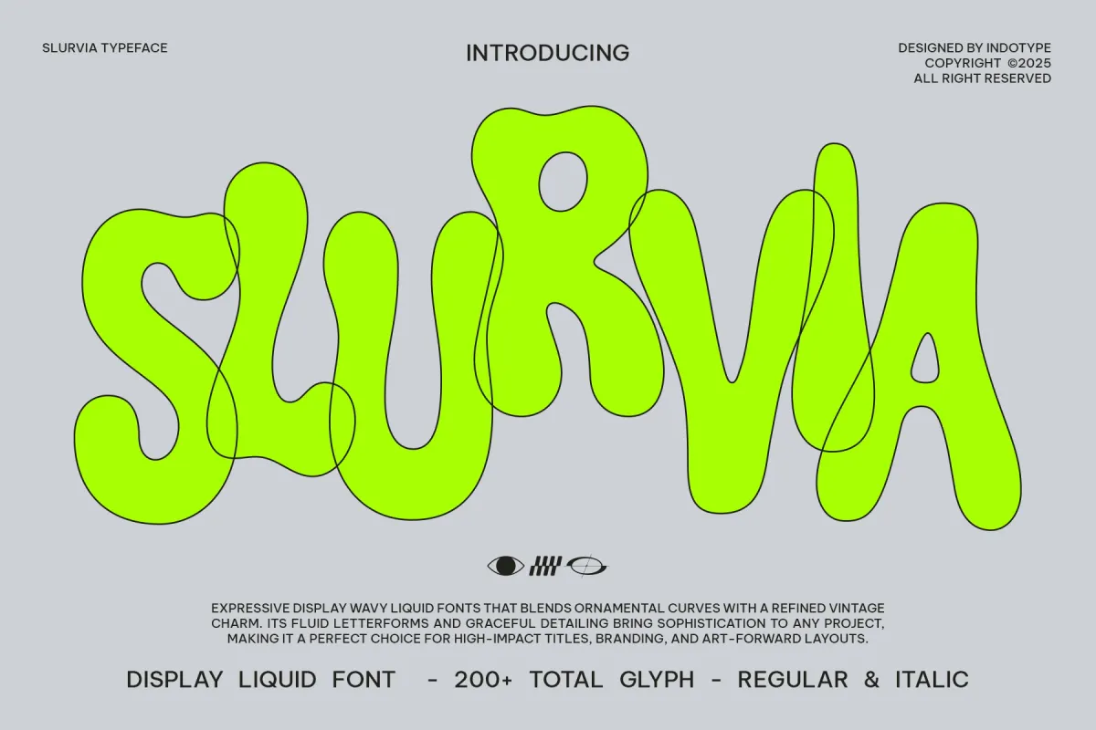 Slurvia - Liquid Display Font