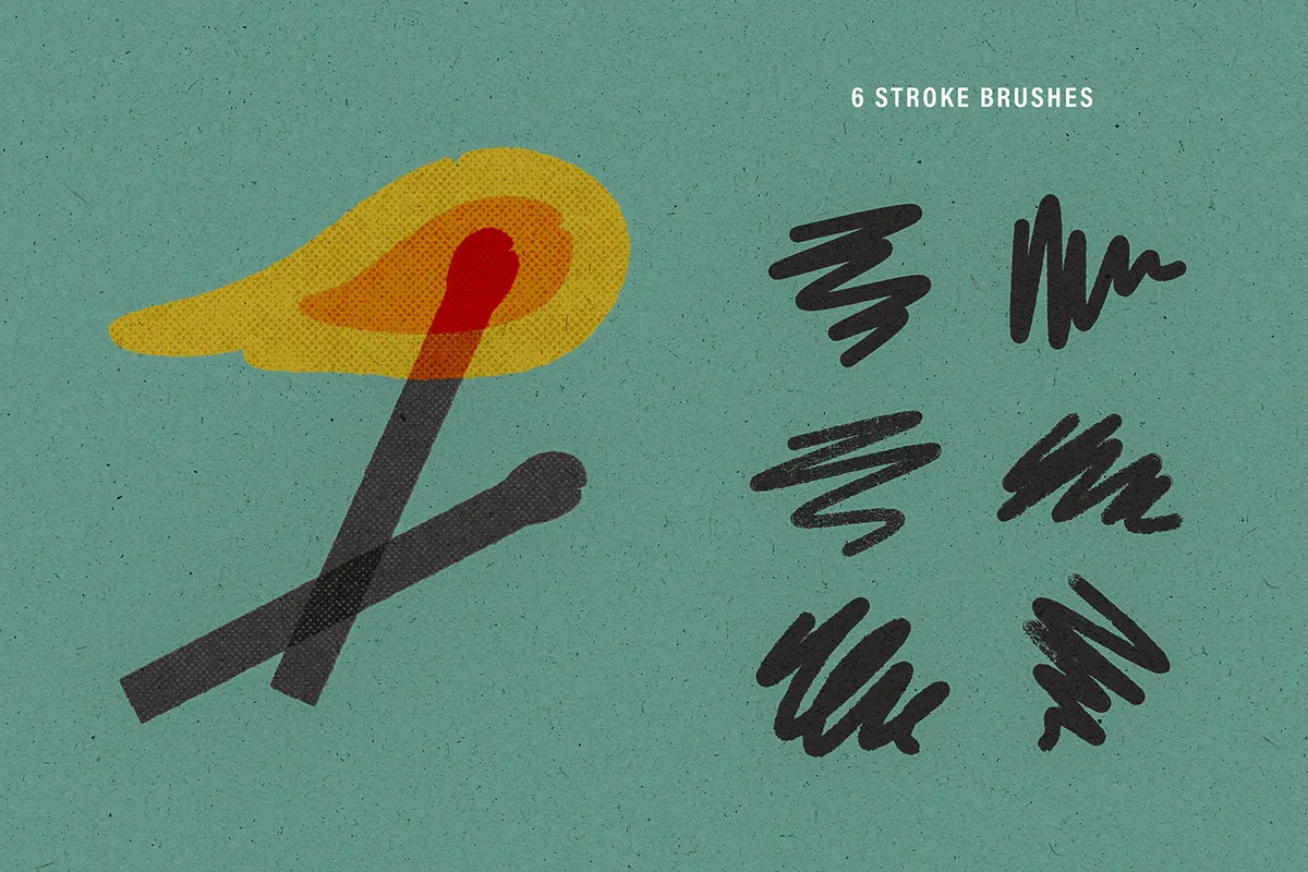 Printing Press Illustrator Brushes
