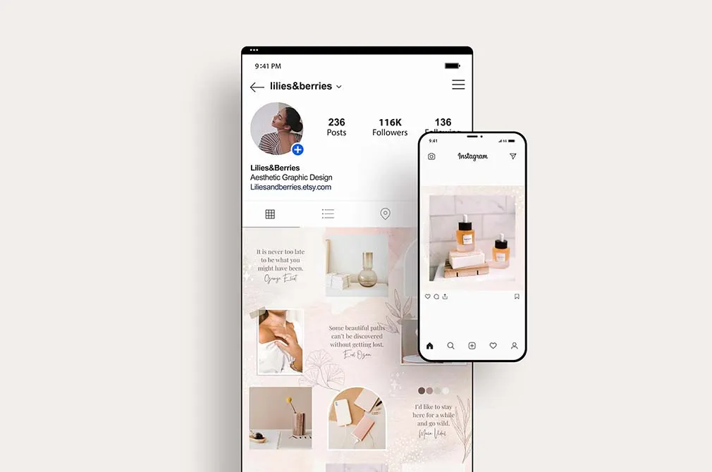 Tender Instagram Puzzle Template