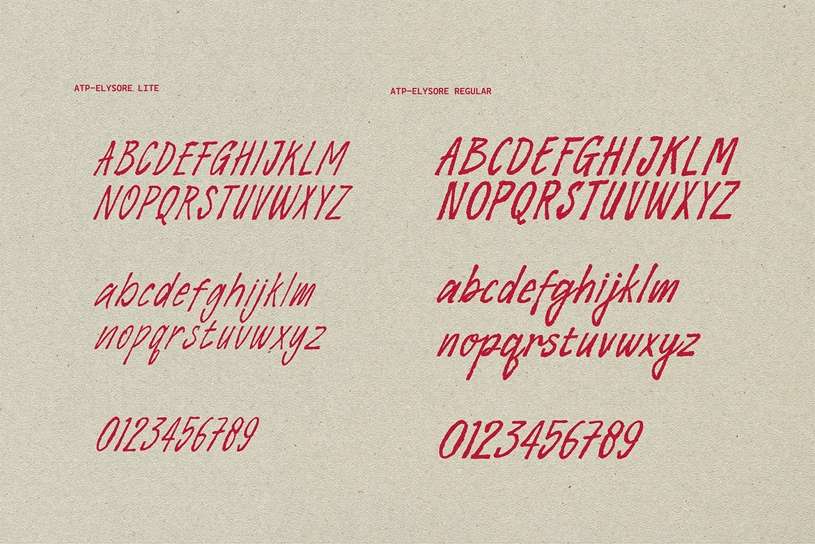 Elysora - Rough Script Font
