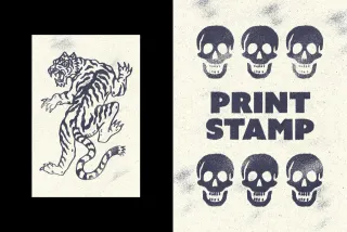 Dirty Stamp Poster Effect