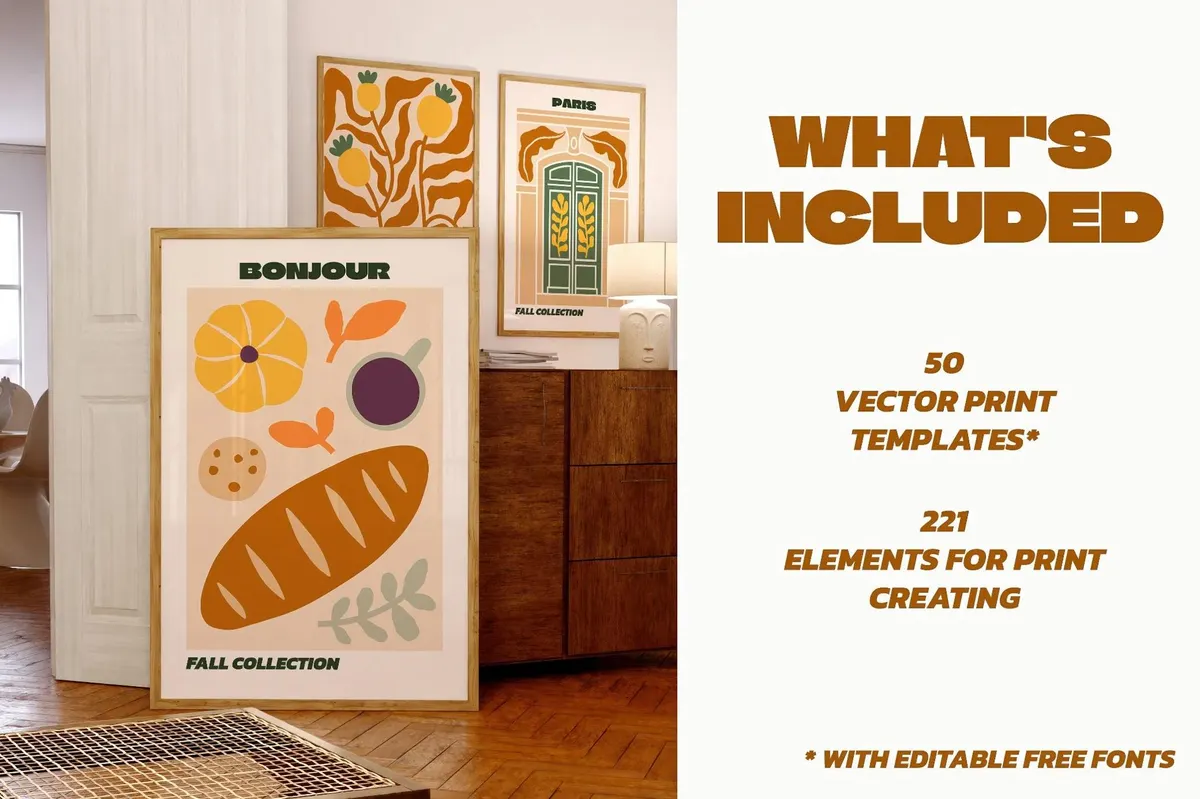 Fall Gallery Vector Poster Creator