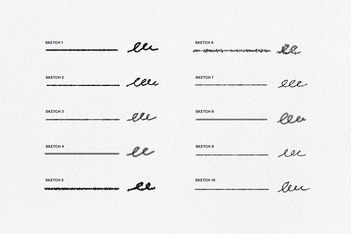 9 in 1 Illustrator Brushes Bundle