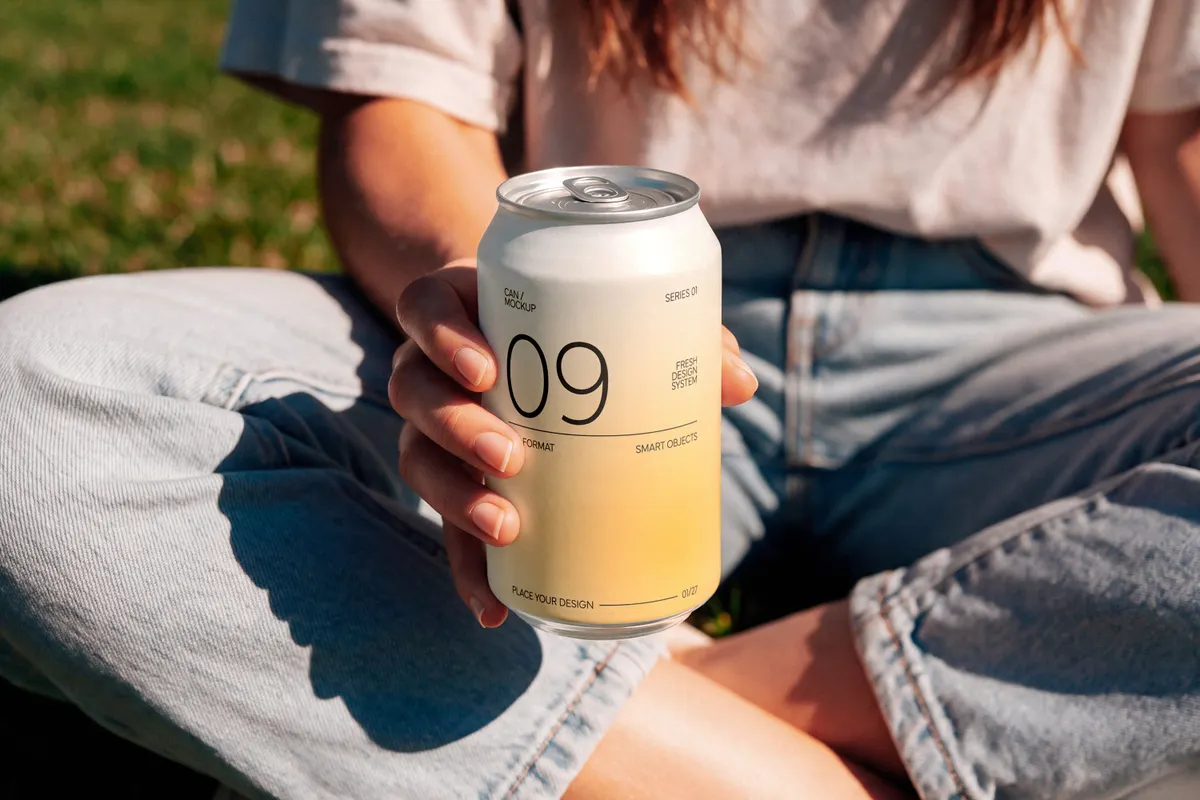 Sunny Picnic Can Mockup