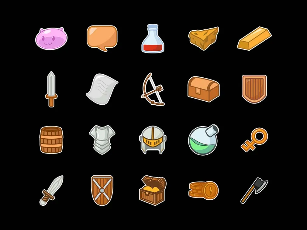 Retro Game Sticker Pack