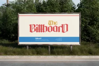 Roadside Outdoor Billboard Mockup