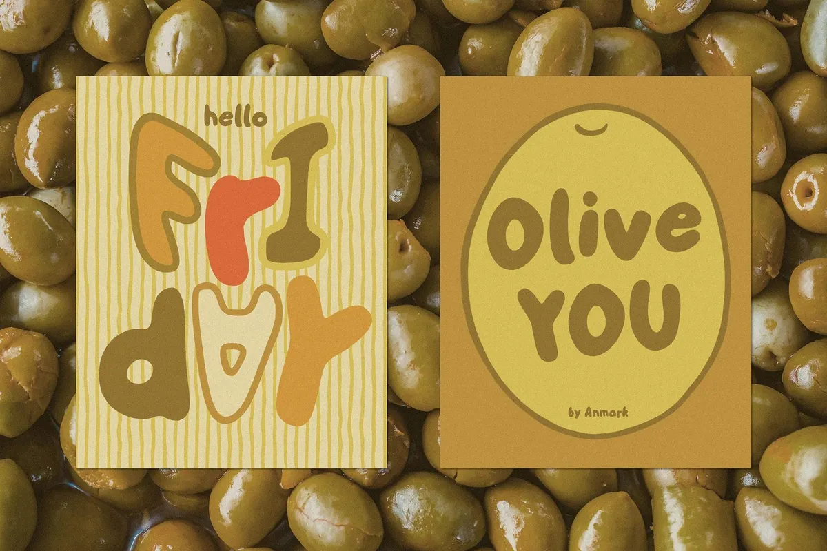 Olivas: Tasty Handmade Font Duo