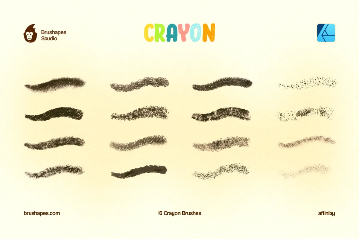 Joyful Crayon Affinity Brushes