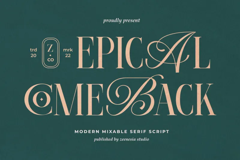 Epical Comeback - Elegant Calligraphy Serif Font