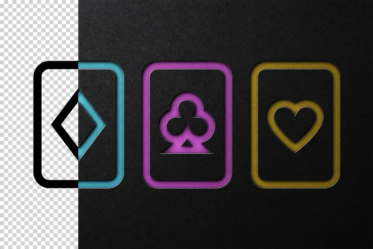 Black Paper Cutout Effect