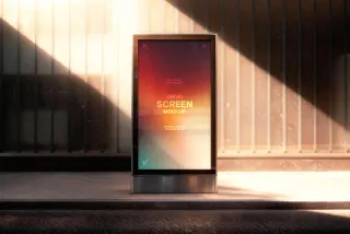 Golden Hour Digital Signage Mockup