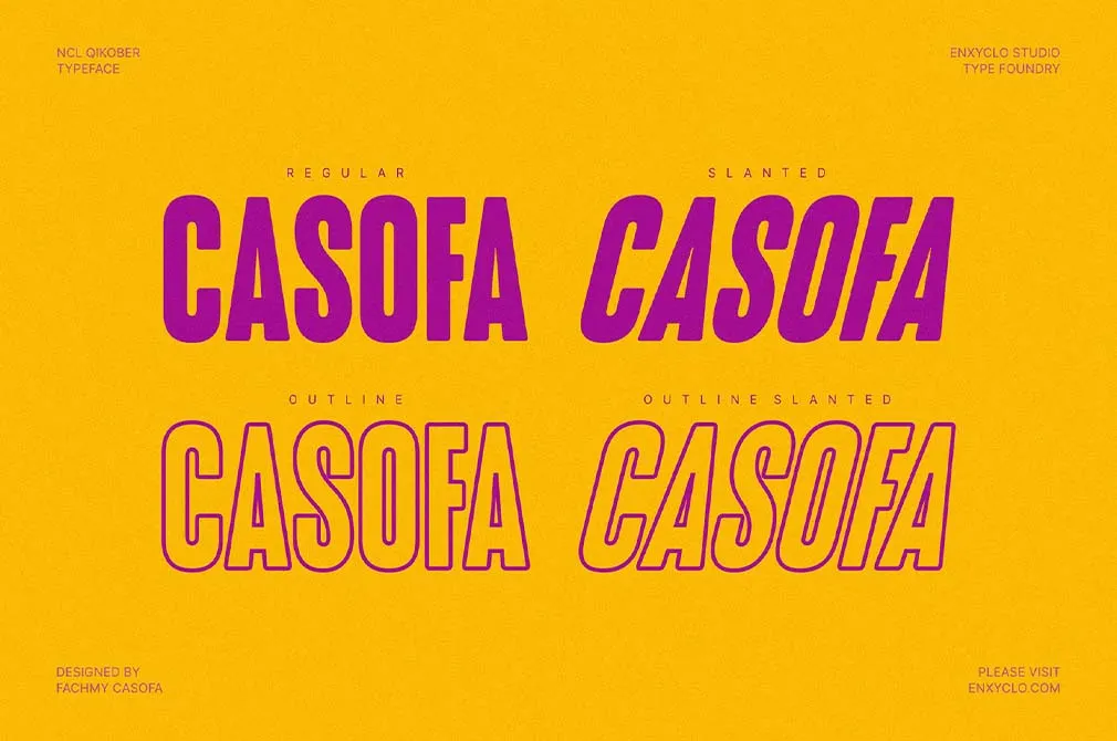 NCL QIKOBER — Condensed Font