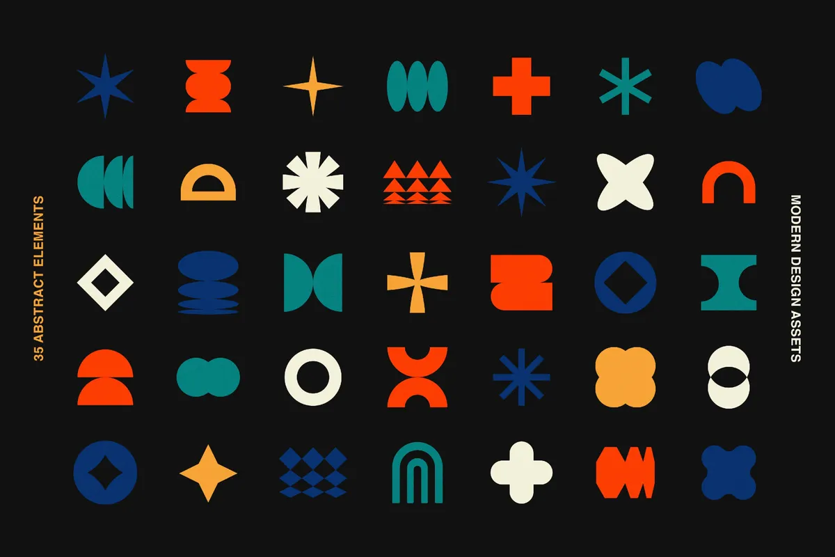 Brutalist Vector Shapes